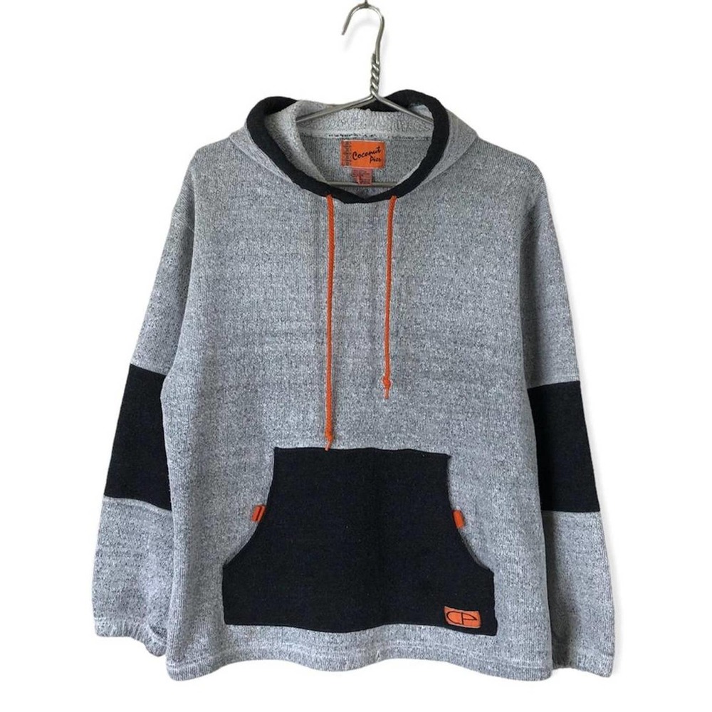 Vintage Contrasting Pullover Hoodie
